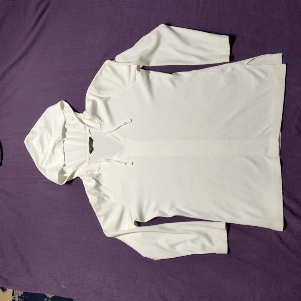 Eddie Bauer thick white cotton pullover tunic top